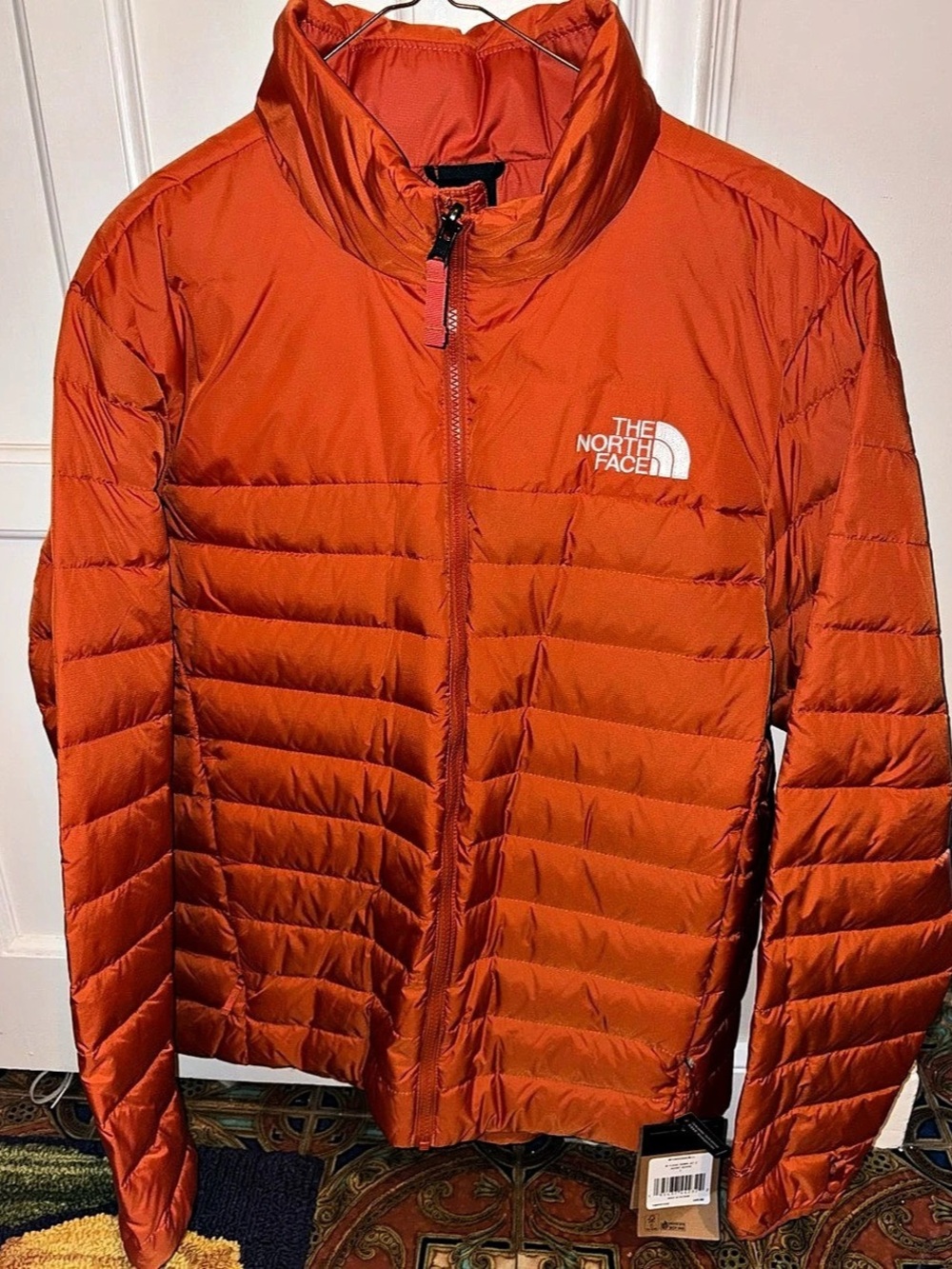 The North Face 1996 Retro Nuptse Jacket Men's Orange Puffer Jacket Size Large